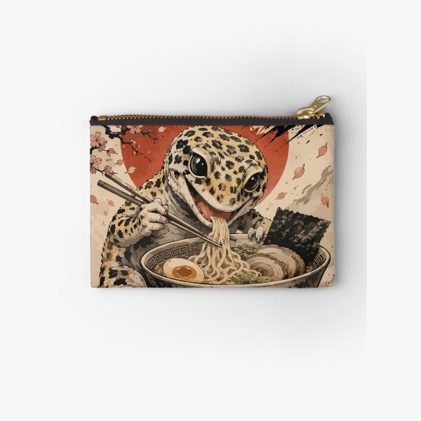 Item preview, Leopard Gecko Ramen Sumie Japanese Vintage designed and sold by TomFrontierArt.