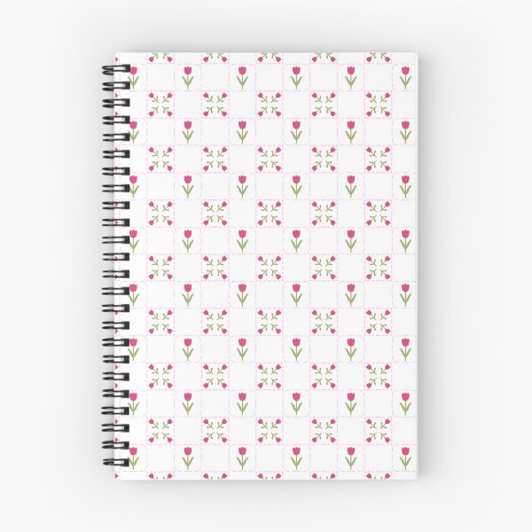 Item preview, Pink Tulip Grid Gingham Pattern designed and sold by Zaya_art.