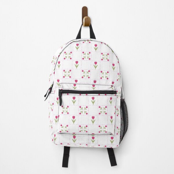 Item preview, Pink Tulip Grid Gingham Pattern designed and sold by Zaya_art.