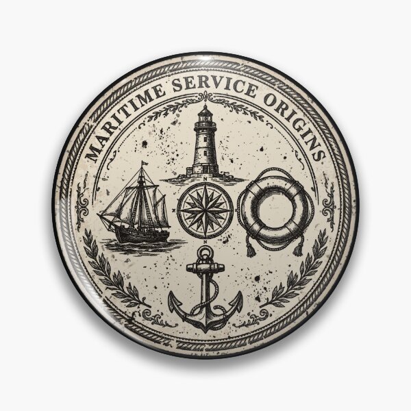 Item preview, Coast Guard Origins Vintage Maritime Heritage Design | American Service History designed and sold by Coasties.