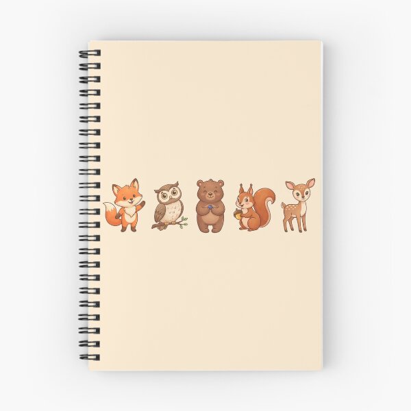 Item preview, Cute Forest Animals Fox Owl Bear Squirrel Deer Nature Aesthetic designed and sold by Rehnair.