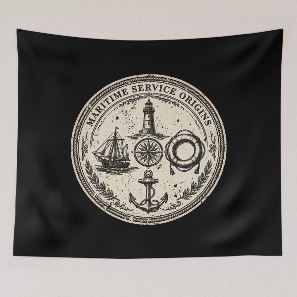Item preview, Coast Guard Origins Vintage Maritime Heritage Design | American Service History designed and sold by Coasties.