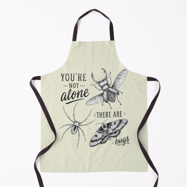 Item preview, You're Not Alone, There Are Bugs Funny Bug Lover Entomology Retro Goth Animal designed and sold by modoodles357.