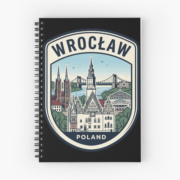 Item preview, Wroclaw Poland Vintage Travel Badge Skyline designed and sold by k3rstman1.