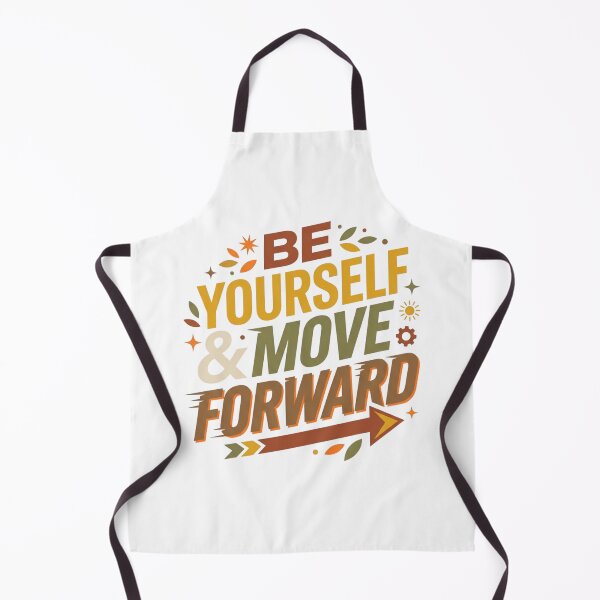 Item preview, Be Yourself And Move Forward Retro Motivational Typography Design designed and sold by EverBranz-stor.
