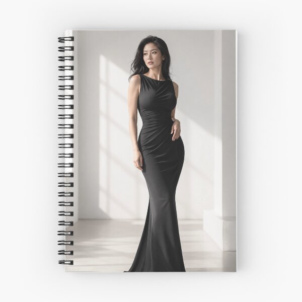 Item preview, Black Sculpture – Elegant Woman in Black Dress designed and sold by SEIMEI2025.
