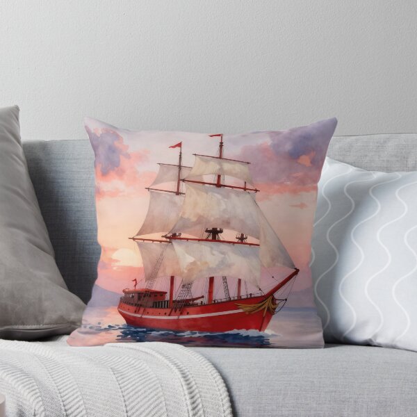 Item preview, Crimson Hull Clipper: Dawn Serenade designed and sold by Serene Strokes Art.