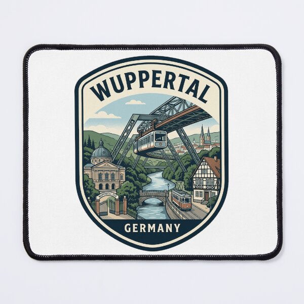 Item preview, Vintage Wuppertal Germany Schwebebahn Travel Badge designed and sold by k3rstman1.