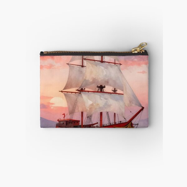 Item preview, Crimson Hull Clipper: Dawn Serenade designed and sold by Serene Strokes Art.