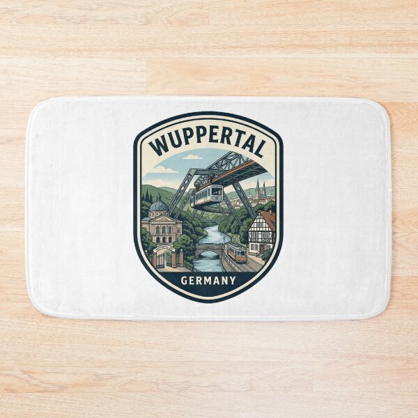 Item preview, Vintage Wuppertal Germany Schwebebahn Travel Badge designed and sold by k3rstman1.