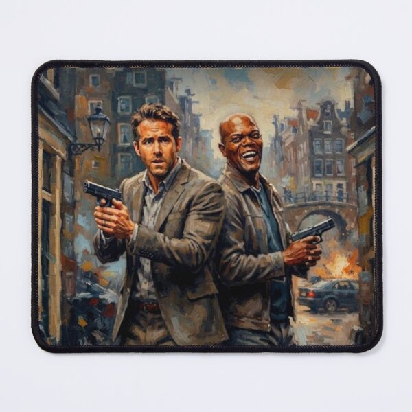 Item preview, The Hitman's Bodyguard Action Comedy Fine Art Tribute designed and sold by Art's Diner.