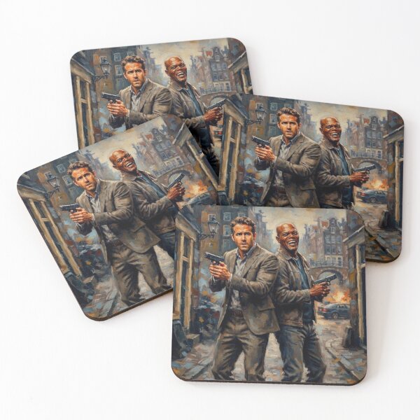 Item preview, The Hitman's Bodyguard Action Comedy Fine Art Tribute designed and sold by Art's Diner.