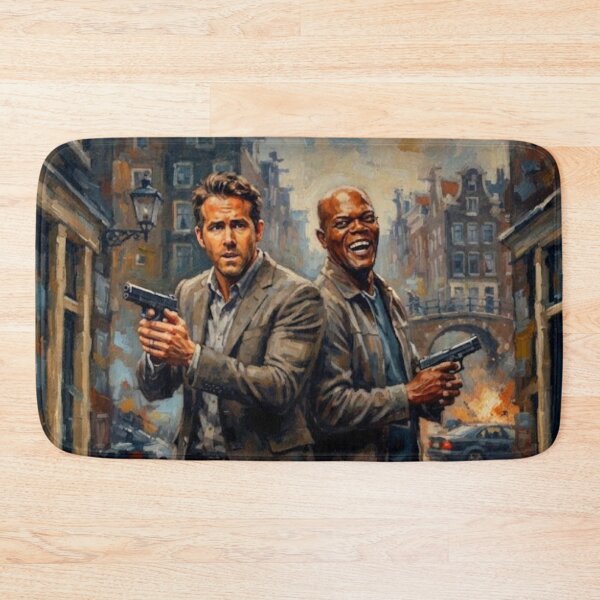 Item preview, The Hitman's Bodyguard Action Comedy Fine Art Tribute designed and sold by Art's Diner.