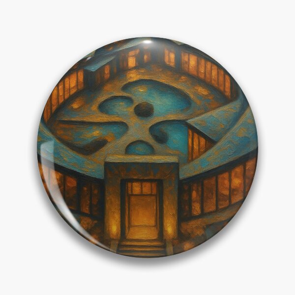 Item preview, Ancient Circular Stone Temple Sanctuary Illustration designed and sold by suha-art.