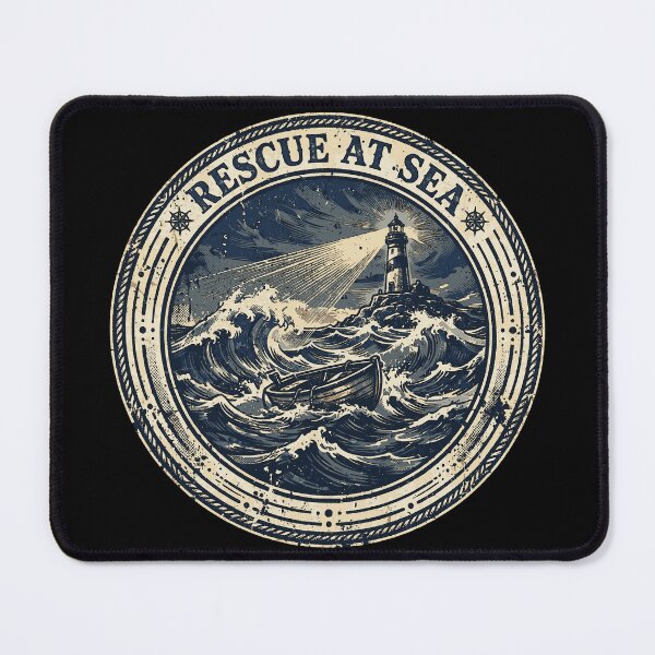 Item preview, Rescue at Sea Vintage Maritime Heritage Design | Historic Ocean Rescue designed and sold by Coasties.