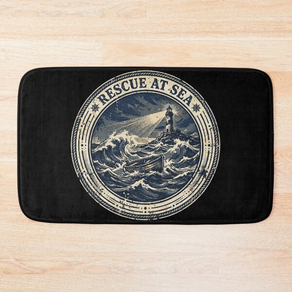 Item preview, Rescue at Sea Vintage Maritime Heritage Design | Historic Ocean Rescue designed and sold by Coasties.