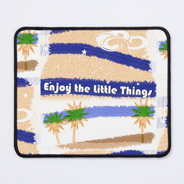Item preview, Enjoy the Little Things – Beach Palm Trees Motivational Quote designed and sold by Faissal SBIAA.