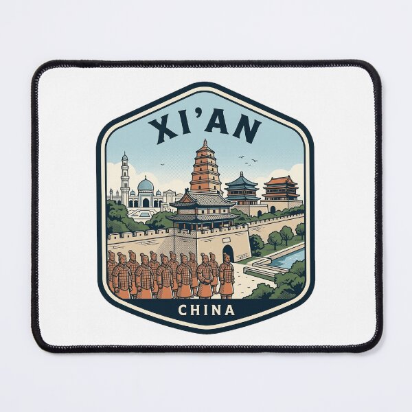 Item preview, Xi'an China Terracotta Warriors Vintage Travel Badge designed and sold by k3rstman1.
