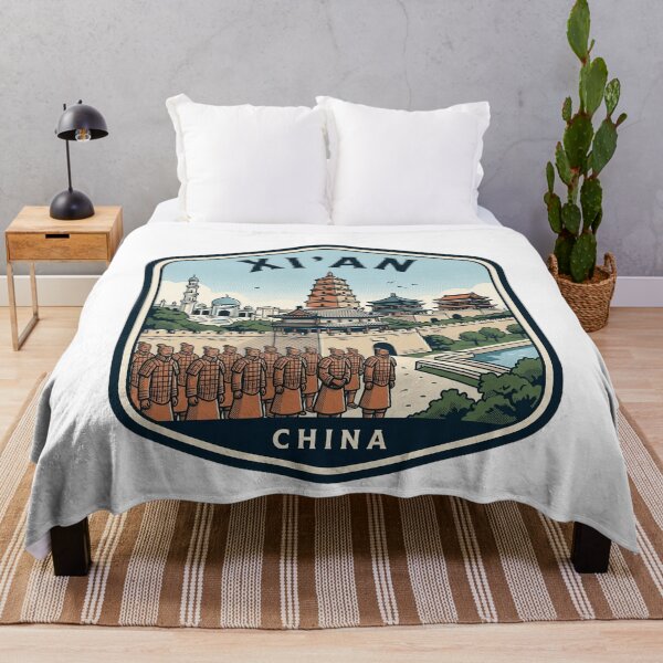 Item preview, Xi'an China Terracotta Warriors Vintage Travel Badge designed and sold by k3rstman1.