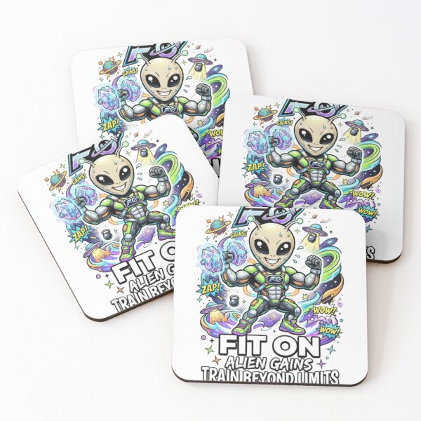 Item preview, FIT ON Space Fitness Alien – Funny Alien Gym Workout Streetwear T-Shirt designed and sold by Fit On.
