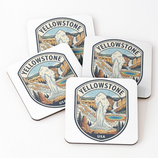 Item preview, Yellowstone National Park Vintage Retro Emblem designed and sold by k3rstman1.