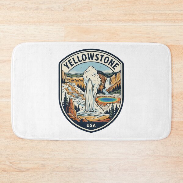 Item preview, Yellowstone National Park Vintage Retro Emblem designed and sold by k3rstman1.