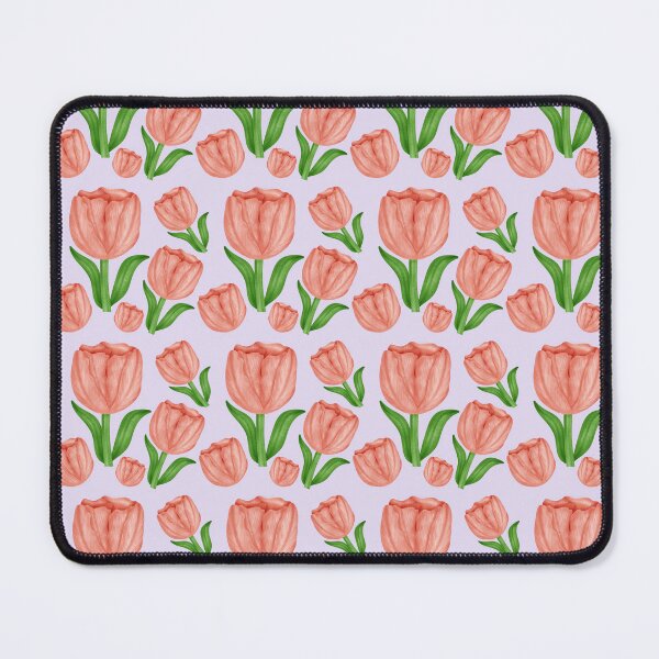 Item preview, Coral Tulip Botanical Pattern designed and sold by Zaya_art.