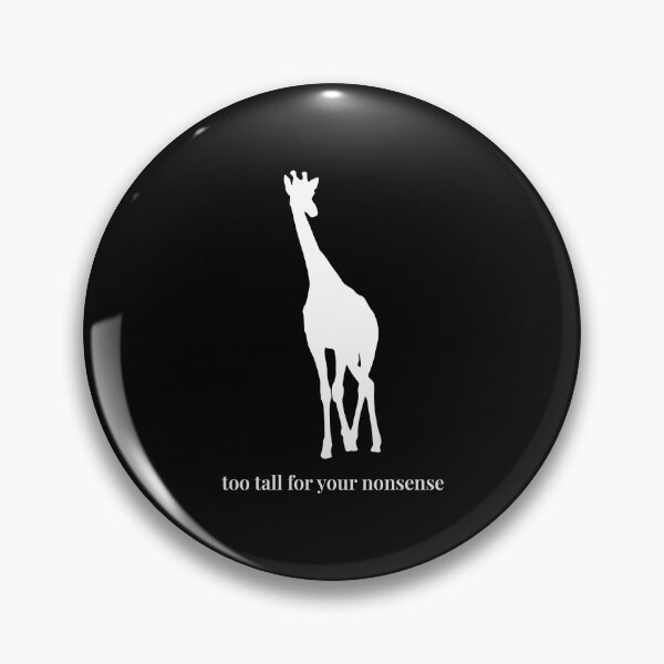 Artikelvorschau, Zu groß für deinen Unsinn – Minimalistische Giraffensilhouette entworfen und verkauft von Soulink-Studio.