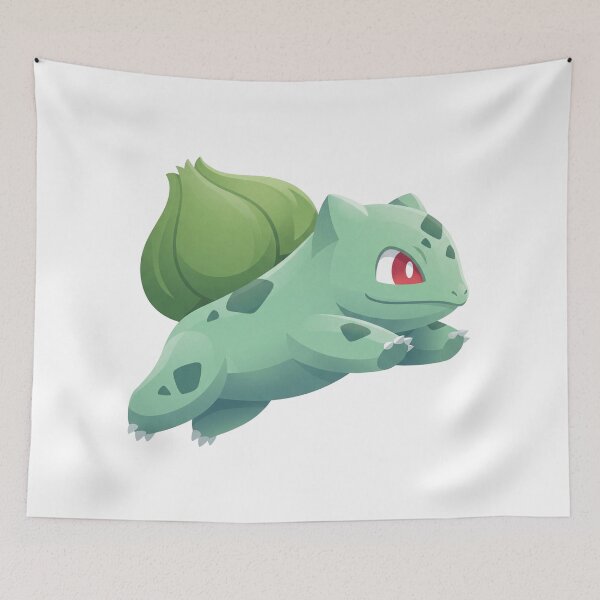 Item preview, Bulbasaur jump illustration designed and sold by mackartist.