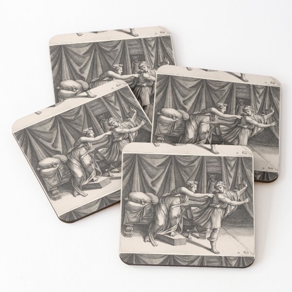 Item preview, Joseph Fleeing Potiphar's Wife Engraving designed and sold by artofuniverse.