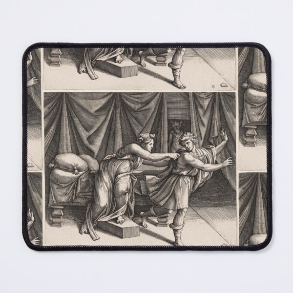 Item preview, Joseph Fleeing Potiphar's Wife Engraving designed and sold by artofuniverse.