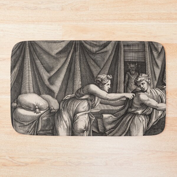 Item preview, Joseph Fleeing Potiphar's Wife Engraving designed and sold by artofuniverse.