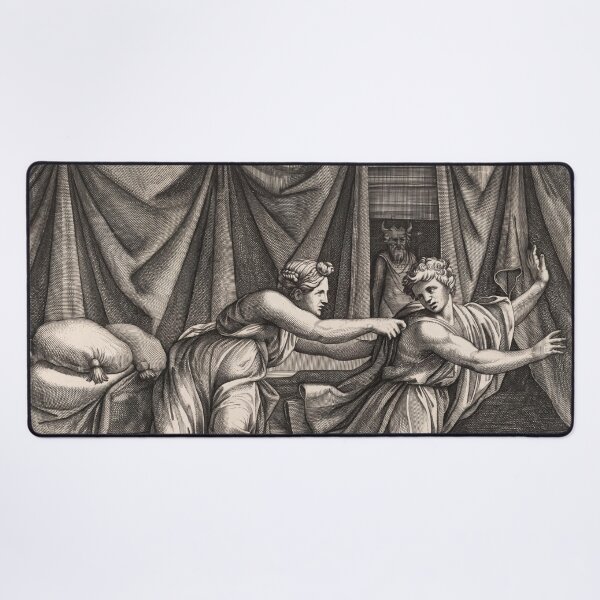 Item preview, Joseph Fleeing Potiphar's Wife Engraving designed and sold by artofuniverse.