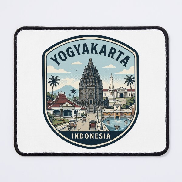 Item preview, Yogyakarta Indonesia Vintage Travel Emblem designed and sold by k3rstman1.
