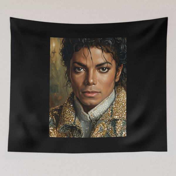 Item preview, Michael Jackson Oil Painting designed and sold by maretsad.