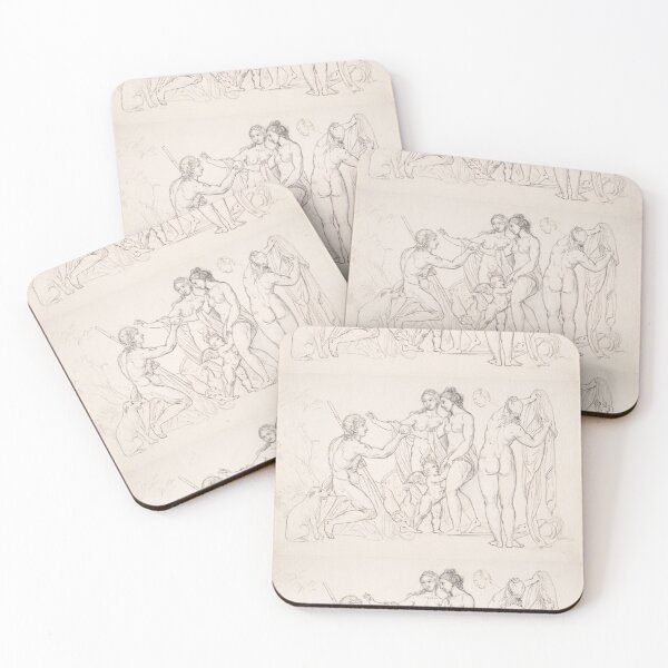 Item preview, Kneeling Hunter Meeting Venus and Cupid designed and sold by artofuniverse.