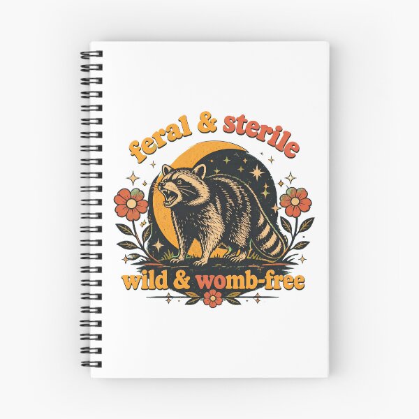 Item preview, Feral & Sterile Raccoon Retro Sunburst Wild Womb Free designed and sold by zuri-frost-poi.