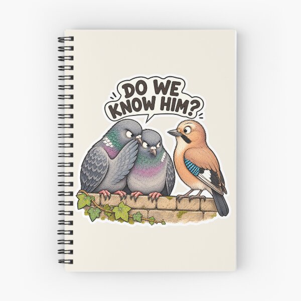 Item preview, Do We Know Him? Suspicious Pigeons designed and sold by ChirpInc.