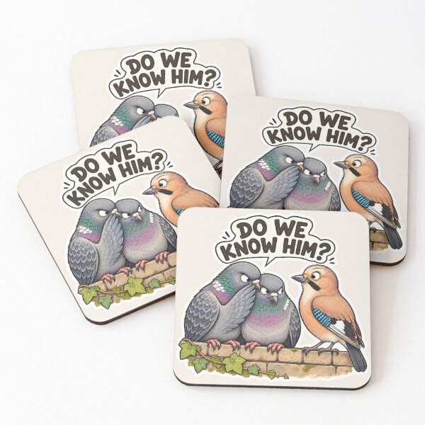 Item preview, Do We Know Him? Suspicious Pigeons designed and sold by ChirpInc.