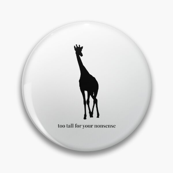 Artikelvorschau, Kopie von „Zu groß für deinen Unsinn“ – Minimalistische Giraffensilhouette entworfen und verkauft von Soulink-Studio.