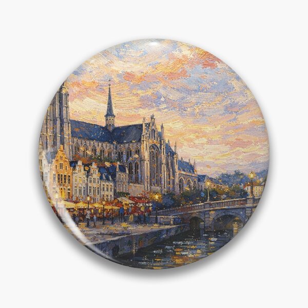 Item preview, A painting of Mechelen, Belgium – A Beautiful City in Europe. designed and sold by GalleryKauffeld.