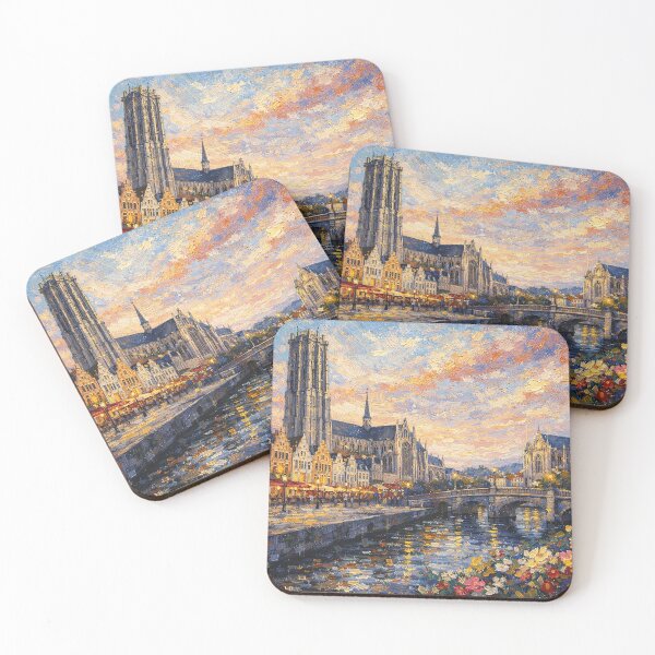 Item preview, A painting of Mechelen, Belgium – A Beautiful City in Europe. designed and sold by GalleryKauffeld.