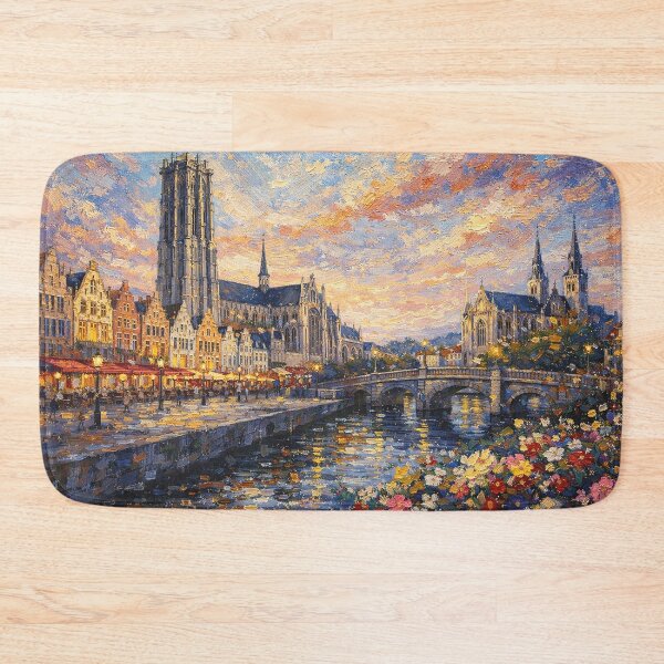 Item preview, A painting of Mechelen, Belgium – A Beautiful City in Europe. designed and sold by GalleryKauffeld.