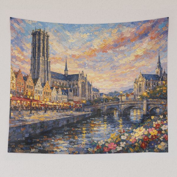 Item preview, A painting of Mechelen, Belgium – A Beautiful City in Europe. designed and sold by GalleryKauffeld.