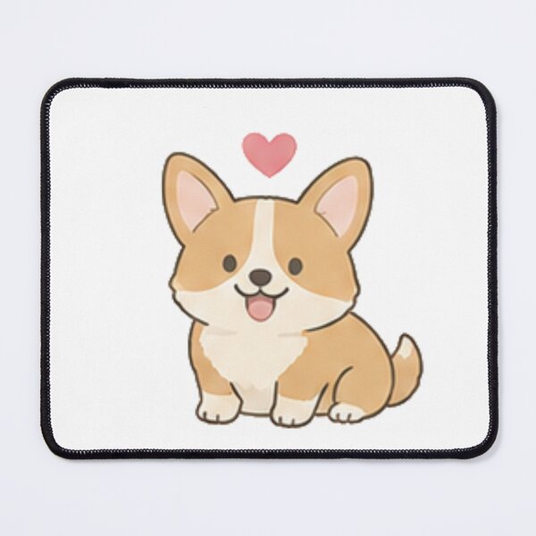 Item preview, Cute Kawaii Corgi Puppy Floating Heart Dog Lover Aesthetic designed and sold by Rehnair.