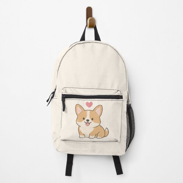 Item preview, Cute Kawaii Corgi Puppy Floating Heart Dog Lover Aesthetic designed and sold by Rehnair.