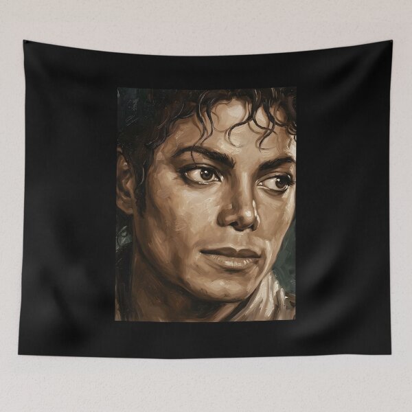 Item preview, Michael Jackson Oil Painting designed and sold by maretsad.