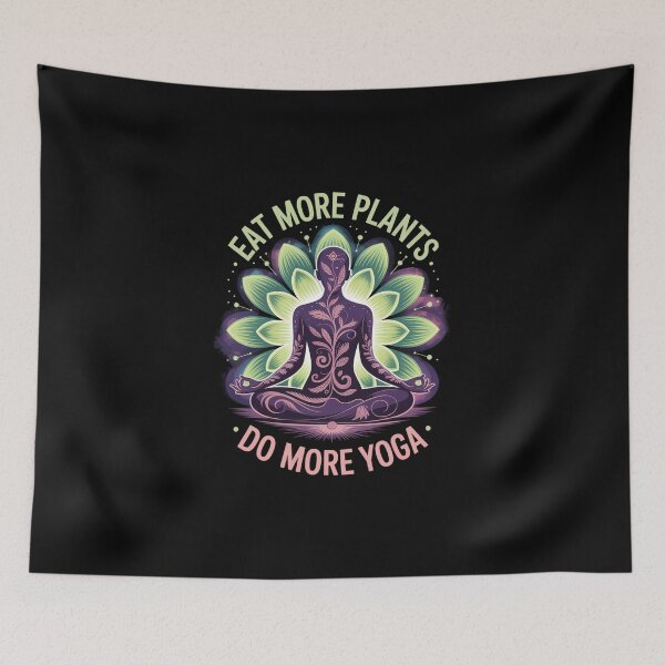 Item preview, Eat Plants Do Yoga Lotus designed and sold by jkrphoto.