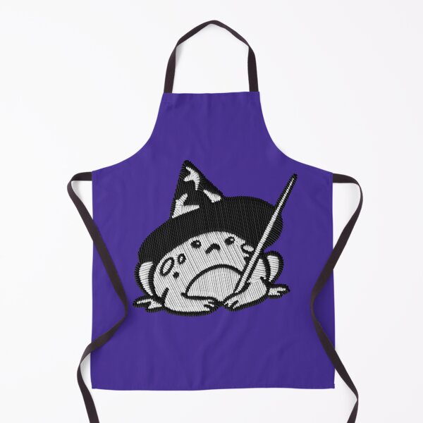 Item preview, Witch Frog Halloween Embroidery Patch Sticker – Black and White designed and sold by · GAMING SOUL ·.