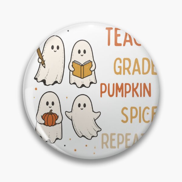 Item preview, Teach Grade Pumpkin Spice Repeat Spooky Teacher Fall designed and sold by OakAndThread.